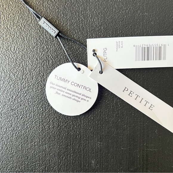 Tahari Tummy Control Stretch Black Pants Women’s Petite Large New With Out Tags - Picture 7 of 8